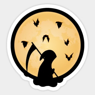 Reaper Halloween T-shirt Sticker